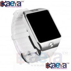 OkaeYa-Bluetooth DZ09 Smart Watch Camera SIM For iPhone Samsung Android Phone-White